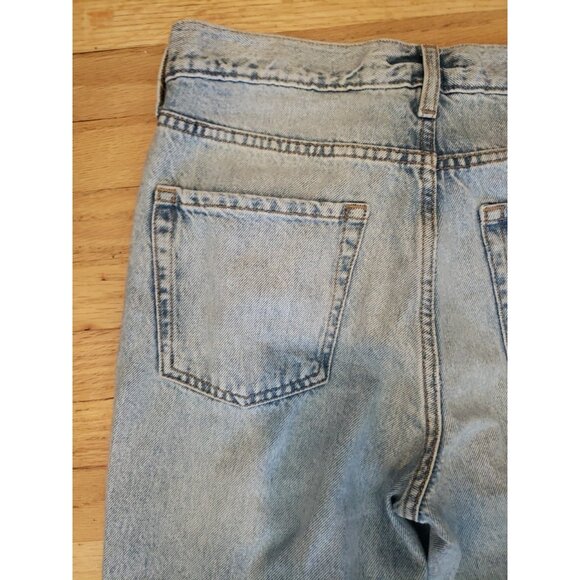 AEROPOSTALE Boyfriend Flare Jeans Distressed Rip Torn Denim Sz 2 32x32 - Picture 9 of 11